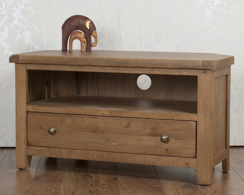 Corner oak cabinet solid - oak,