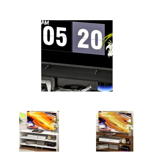 Homcom corner stand for tvs - stand,