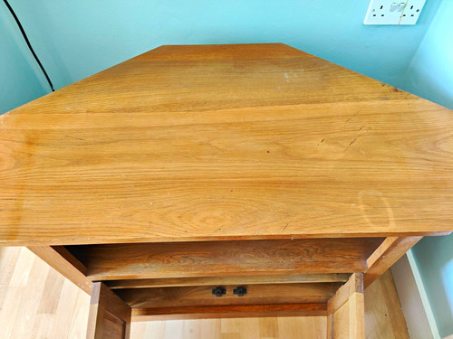Wood corner stand unit - tv,
