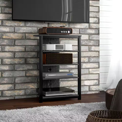 Media stand with - with, 4-tier