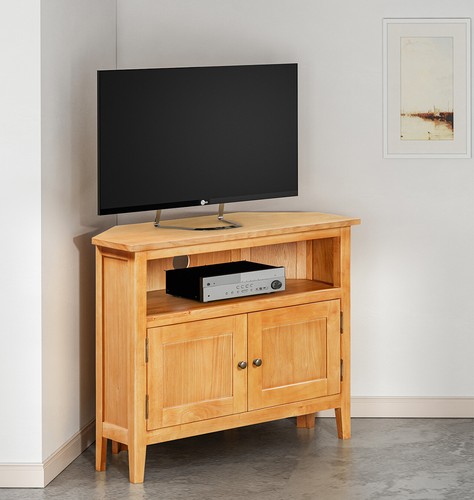 Corner stand small oak - corner,
