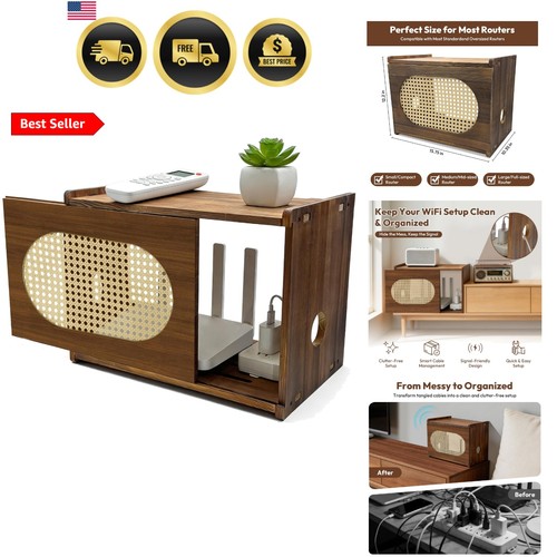 Wooden router box hider - router,