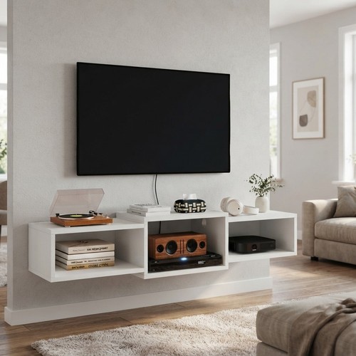 Space saving floating unit - floating, tv