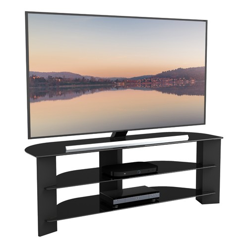 Black glass corner - glass, stand